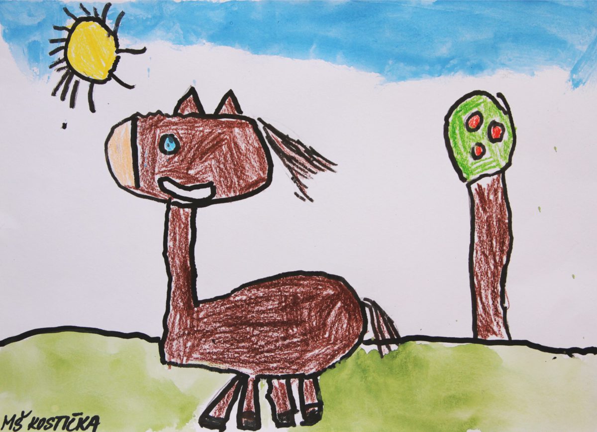 Děti z Mateřské školy Kostička uspořádaly charitativní výstavu pro divoké koně